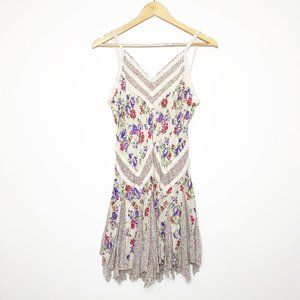 Free People Floral Lace Tank